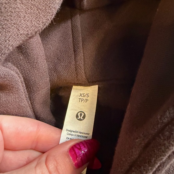Lululemon Brown Half-Zip Scuba - Picture 3 of 5